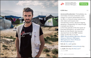 Example of engaging Instagram post from Doctors Without Borders.